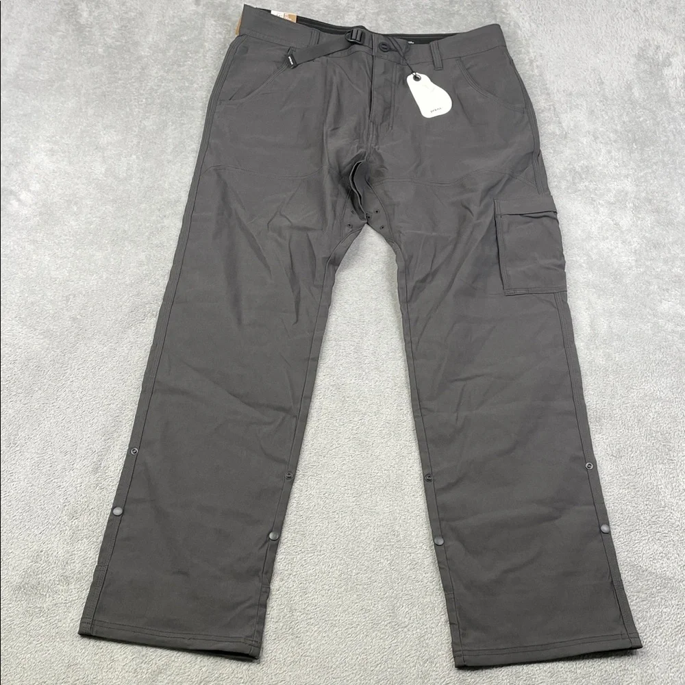 NEW Prana 34/32‎ Stretch Zion II Pant Men's Charcoal Gray Cargo Pants